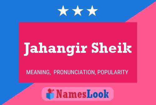 Jahangir Sheik Name Poster