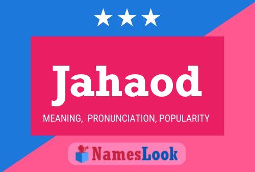 Jahaod Name Poster