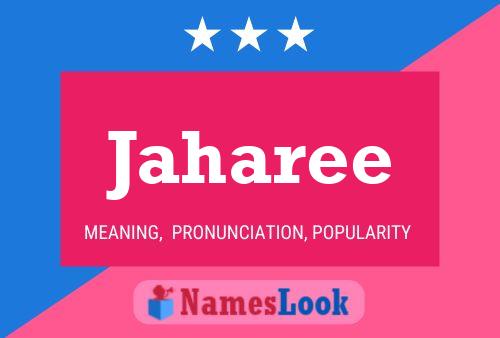 Jaharee Name Poster