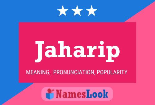 Jaharip Name Poster