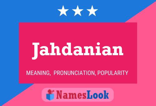 Jahdanian Name Poster