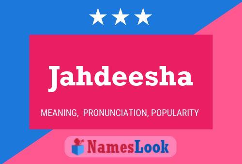 Jahdeesha Name Poster