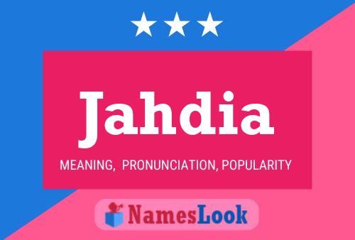 Jahdia Name Poster