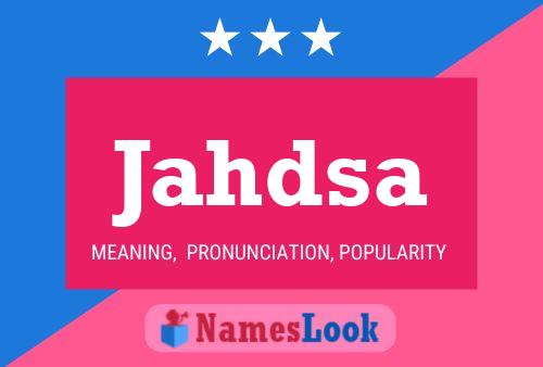 Jahdsa Name Poster