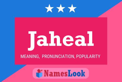 Jaheal Name Poster