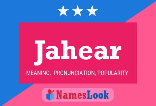 Jahear Name Poster