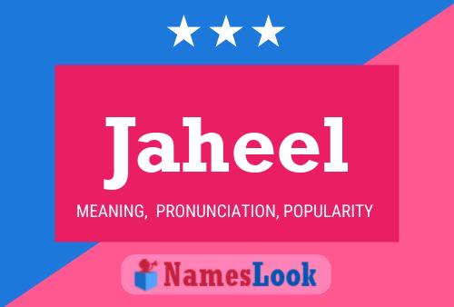 Jaheel Name Poster