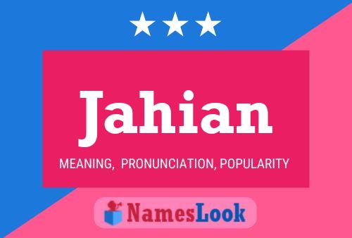 Jahian Name Poster