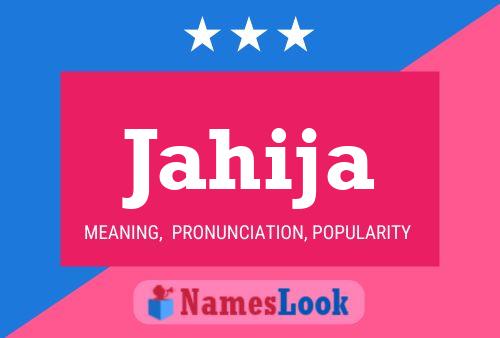 Jahija Name Poster