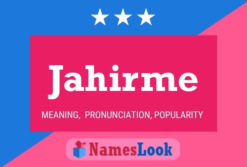 Jahirme Name Poster