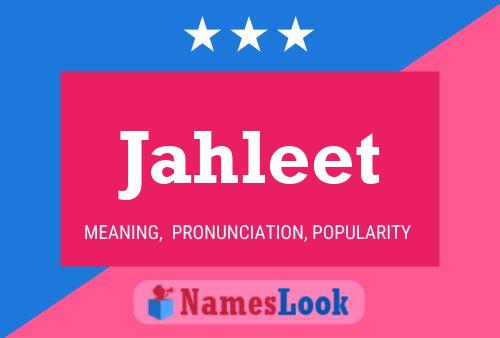 Jahleet Name Poster