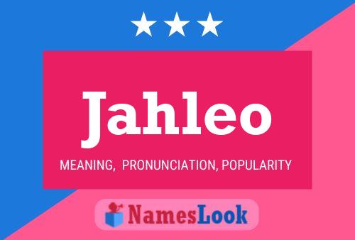 Jahleo Name Poster