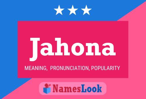 Jahona Name Poster