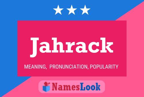 Jahrack Name Poster