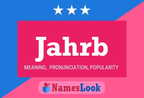 Jahrb Name Poster