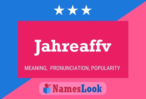 Jahreaffv Name Poster