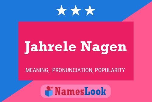 Jahrele Nagen Name Poster