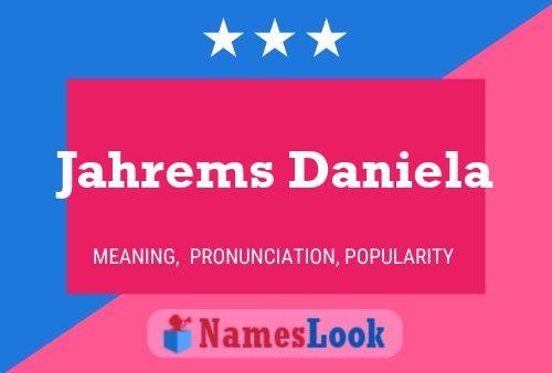 Jahrems Daniela Name Poster