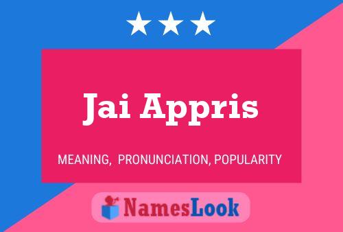 Jai Appris Name Poster