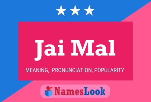 Jai Mal Name Poster