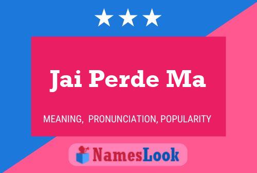 Jai Perde Ma Name Poster