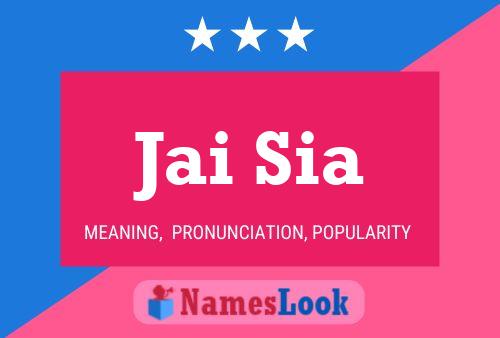 Jai Sia Name Poster