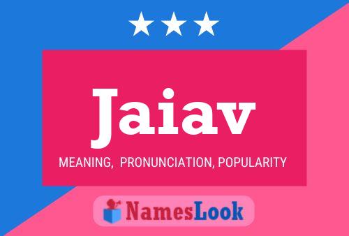 Jaiav Name Poster