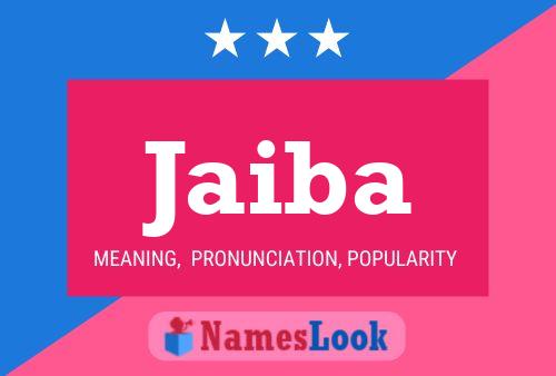 Jaiba Name Poster