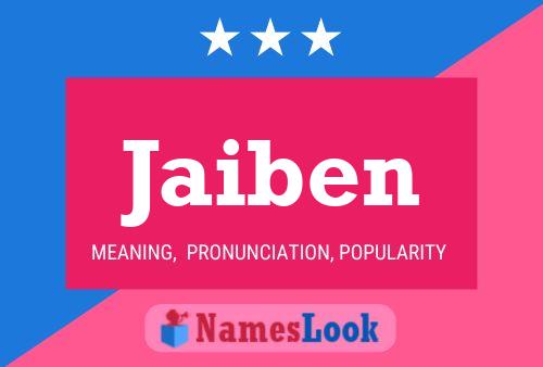 Jaiben Name Poster