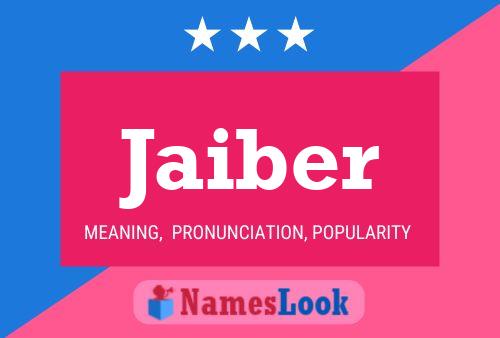 Jaiber Name Poster