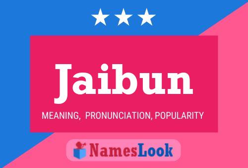 Jaibun Name Poster