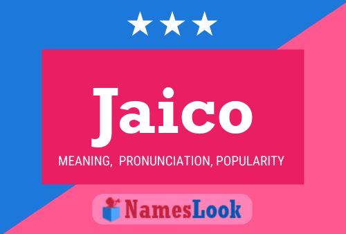 Jaico Name Poster