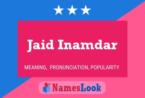 Jaid Inamdar Name Poster