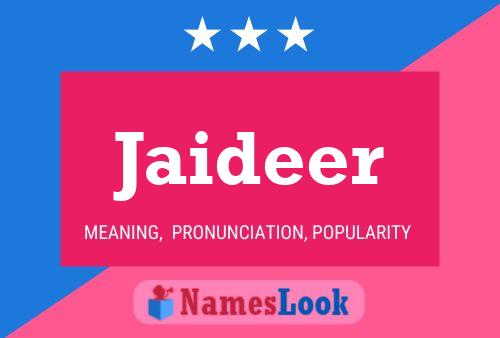 Jaideer Name Poster