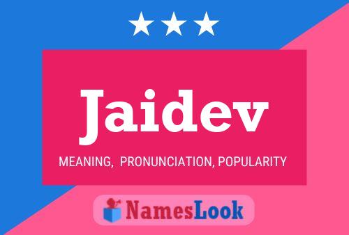 Jaidev Name Poster