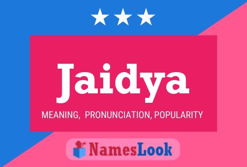 Jaidya Name Poster