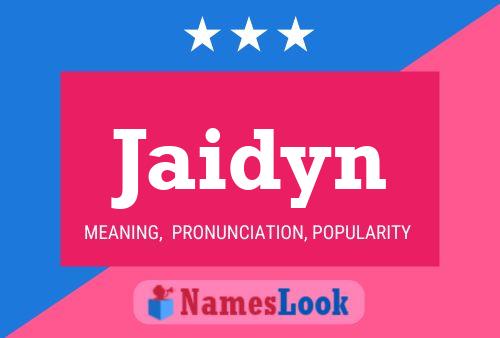 Jaidyn Name Poster