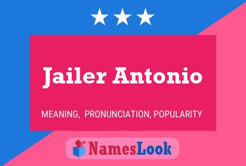 Jailer Antonio Name Poster