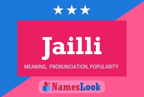 Jailli Name Poster