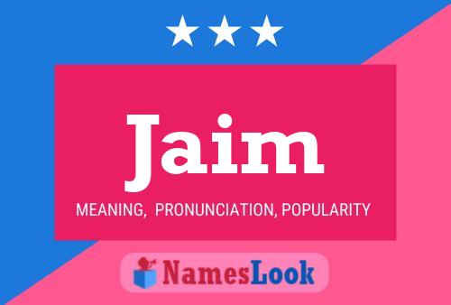 Jaim Name Poster