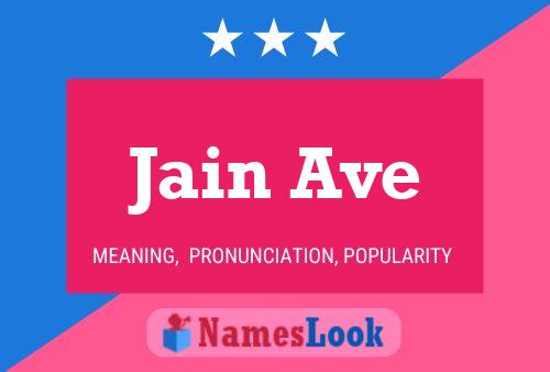 Jain Ave Name Poster