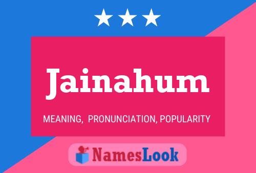 Jainahum Name Poster