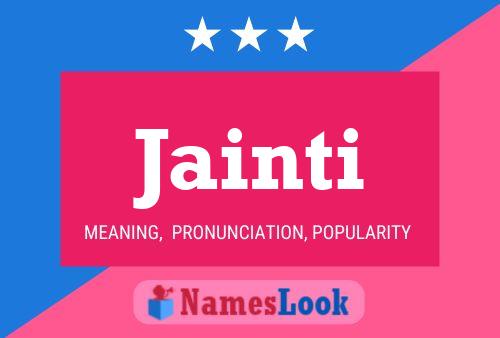 Jainti Name Poster