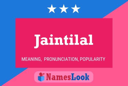 Jaintilal Name Poster