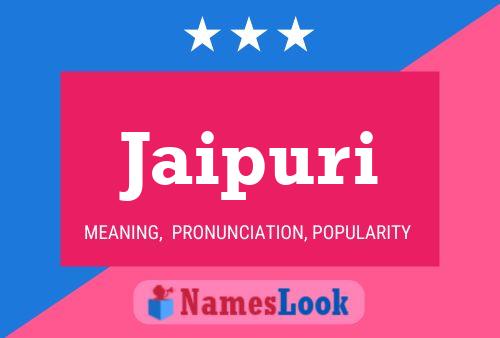 Jaipuri Name Poster