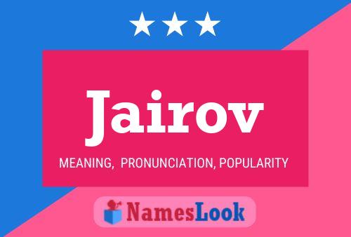 Jairov Name Poster