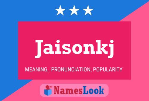 Jaisonkj Name Poster