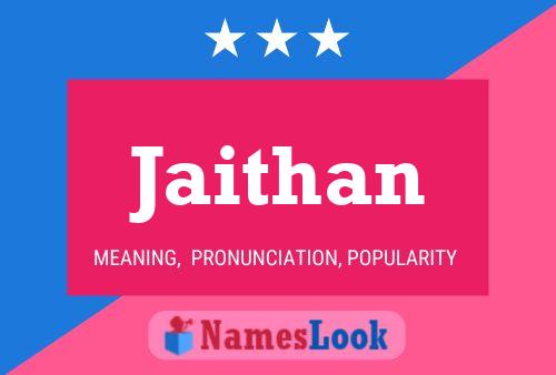 Jaithan Name Poster