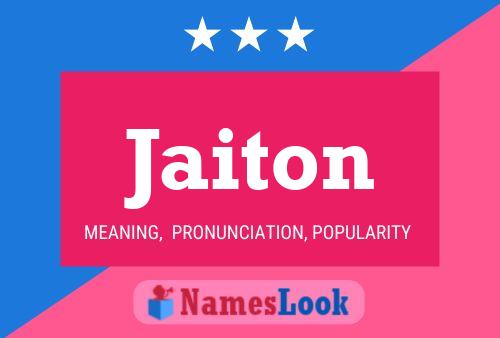 Jaiton Name Poster