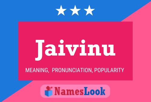 Jaivinu Name Poster